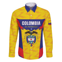 Custom Football Colombia Family Matching Short Sleeve Bodycon Dress and Hawaiian Shirt Los Cafeteros Go Champions