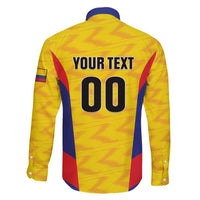 Custom Football Colombia Family Matching Short Sleeve Bodycon Dress and Hawaiian Shirt Los Cafeteros Go Champions