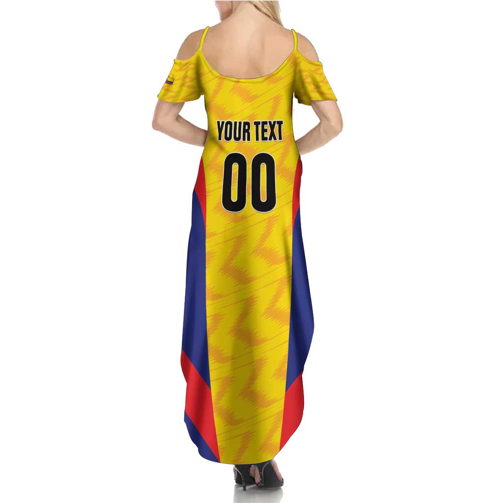 Custom Football Colombia Family Matching Summer Maxi Dress and Hawaiian Shirt Los Cafeteros Go Champions