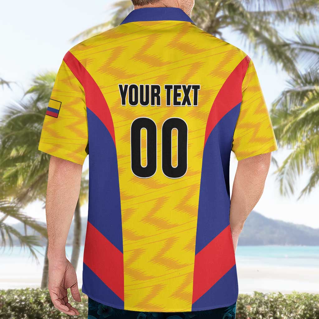 Custom Football Colombia Hawaiian Shirt Los Cafeteros Go Champions