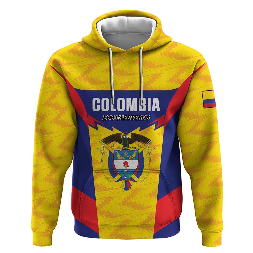 Custom Football Colombia Hoodie Los Cafeteros Go Champions