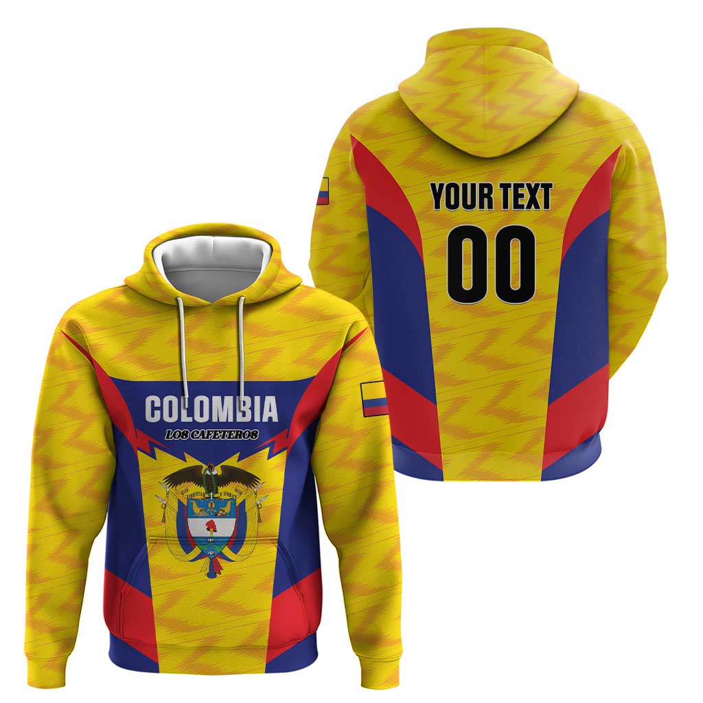 Custom Football Colombia Hoodie Los Cafeteros Go Champions