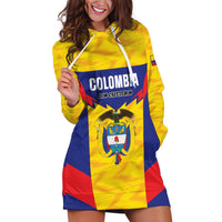Custom Football Colombia Hoodie Dress Los Cafeteros Go Champions