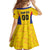 Custom Football Colombia Kid Short Sleeve Dress Los Cafeteros Go Champions