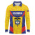 Custom Football Colombia Long Sleeve Polo Shirt Los Cafeteros Go Champions