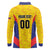 Custom Football Colombia Long Sleeve Polo Shirt Los Cafeteros Go Champions