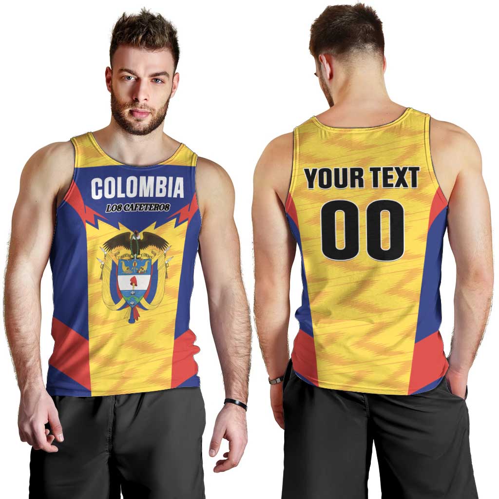 Custom Football Colombia Men Tank Top Los Cafeteros Go Champions