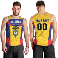 Custom Football Colombia Men Tank Top Los Cafeteros Go Champions