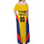 Custom Football Colombia Off Shoulder Maxi Dress Los Cafeteros Go Champions