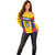 Custom Football Colombia Off Shoulder Sweater Los Cafeteros Go Champions