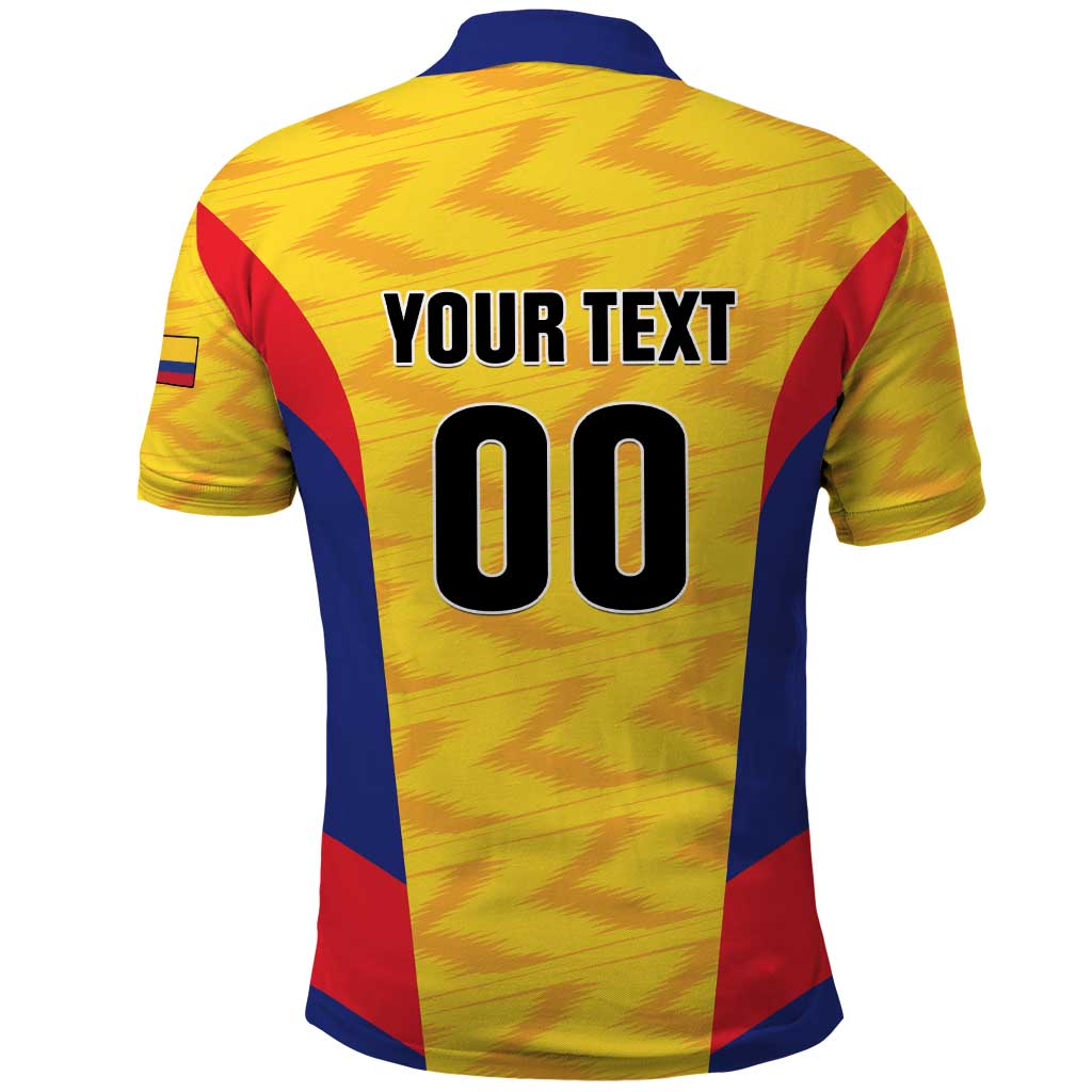 Custom Football Colombia Polo Shirt Los Cafeteros Go Champions