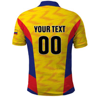 Custom Football Colombia Polo Shirt Los Cafeteros Go Champions