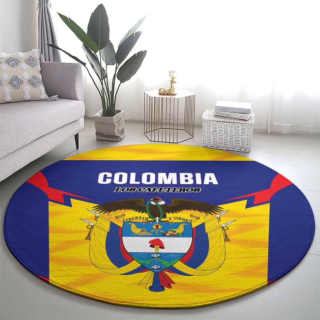 Football Colombia Round Carpet Los Cafeteros Go Champions