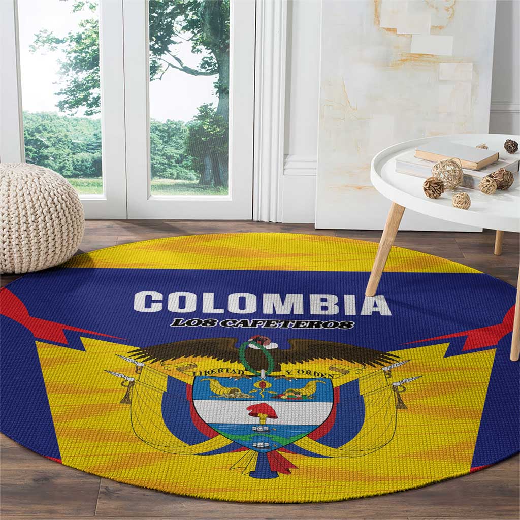 Football Colombia Round Carpet Los Cafeteros Go Champions