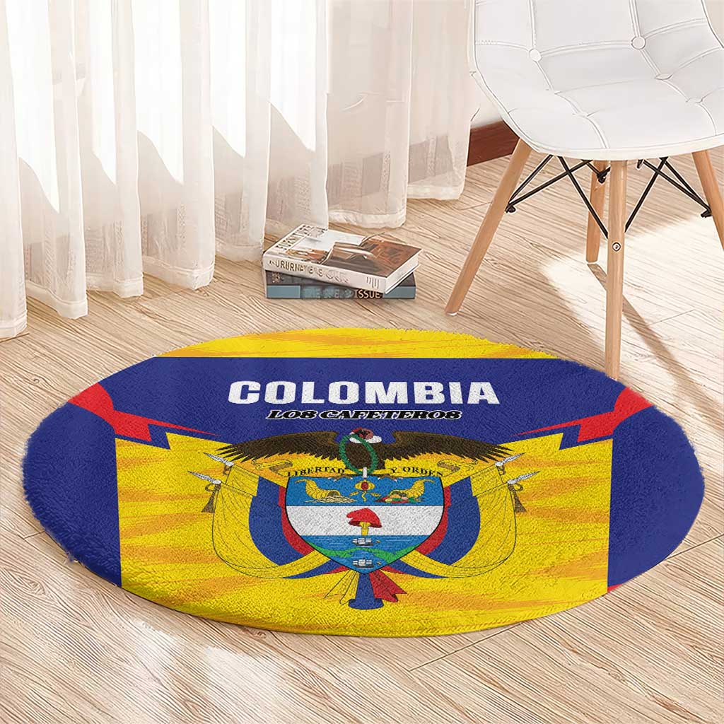 Football Colombia Round Carpet Los Cafeteros Go Champions