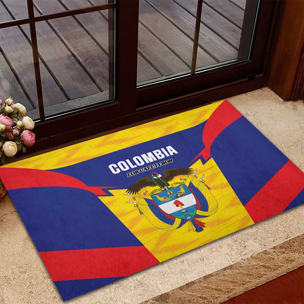 Football Colombia Rubber Doormat Los Cafeteros Go Champions