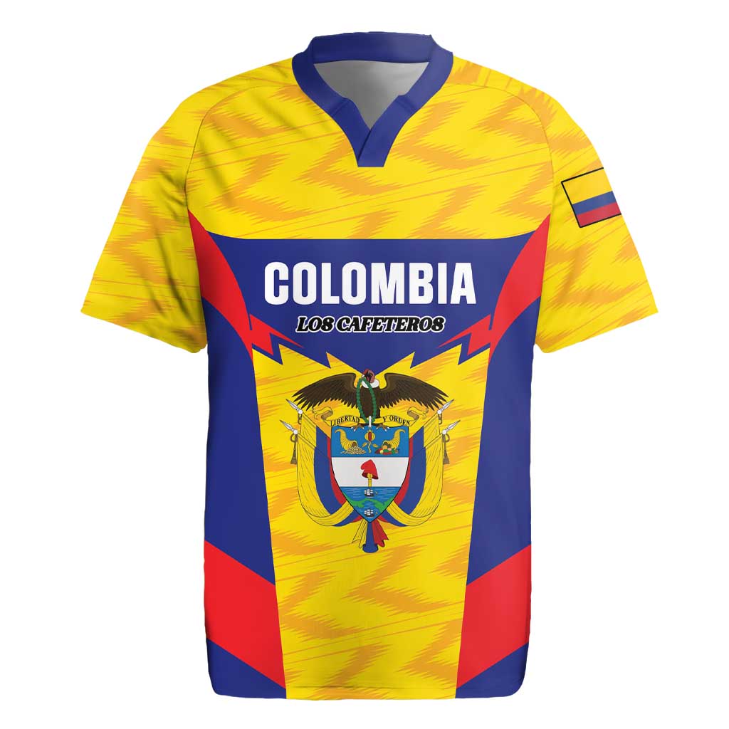 Custom Football Colombia Rugby Jersey Los Cafeteros Go Champions
