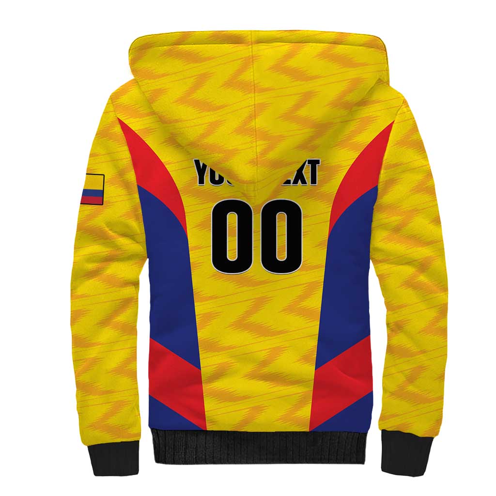Custom Football Colombia Sherpa Hoodie Los Cafeteros Go Champions