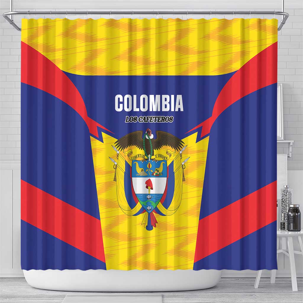 Football Colombia Shower Curtain Los Cafeteros Go Champions