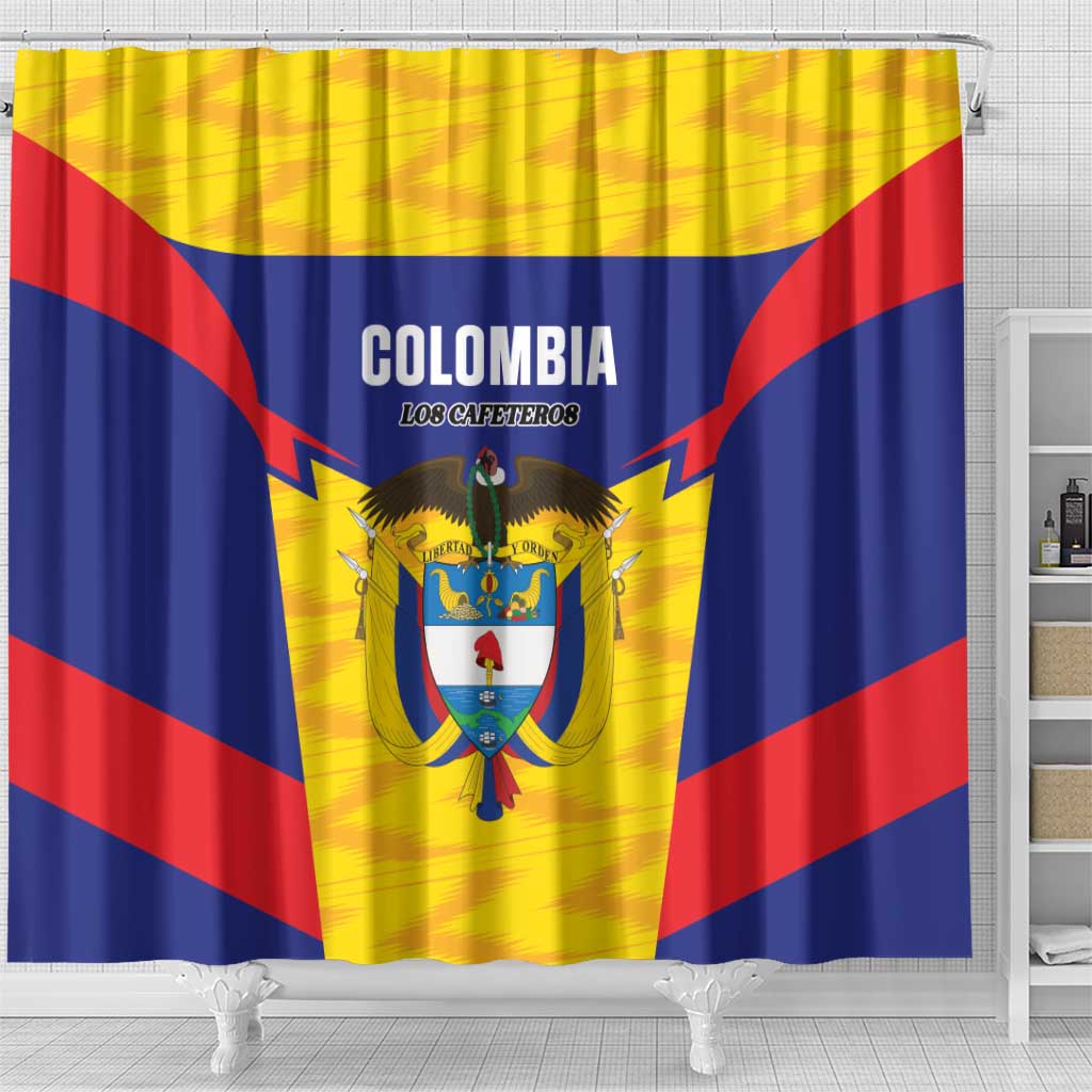 Football Colombia Shower Curtain Los Cafeteros Go Champions