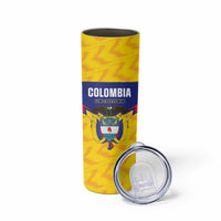 Custom Football Colombia Skinny Tumbler Los Cafeteros Go Champions