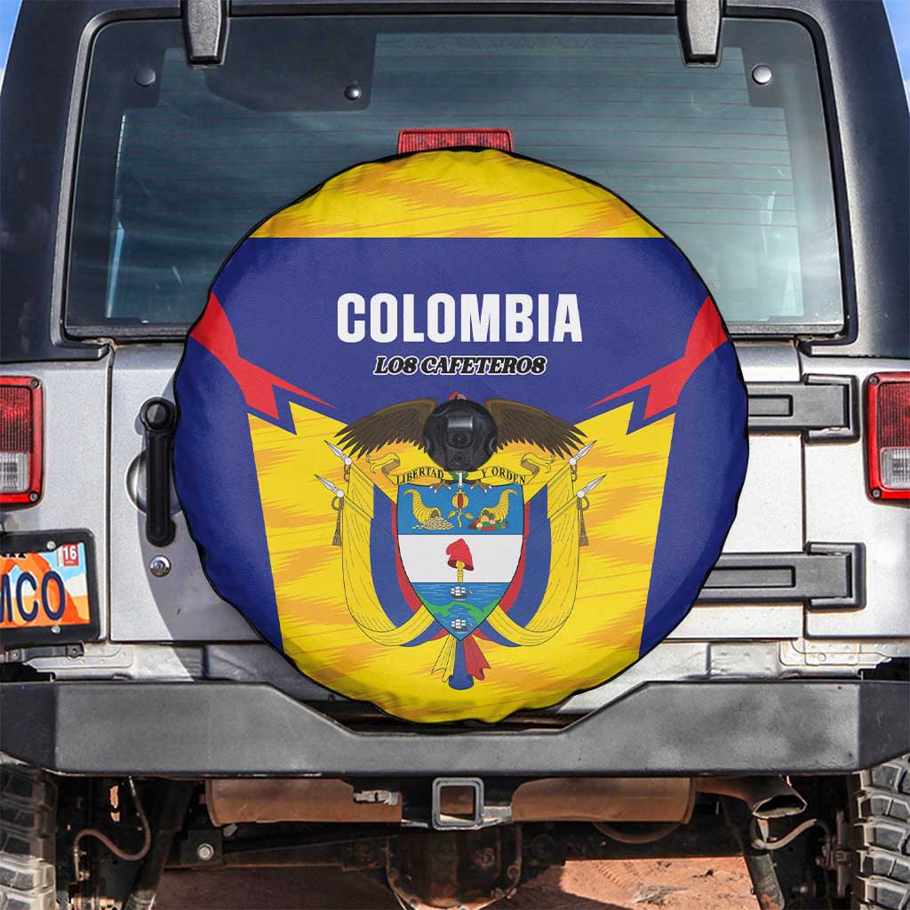 Football Colombia Spare Tire Cover Los Cafeteros Go Champions