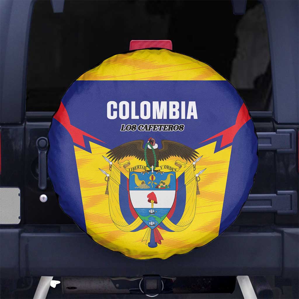 Football Colombia Spare Tire Cover Los Cafeteros Go Champions