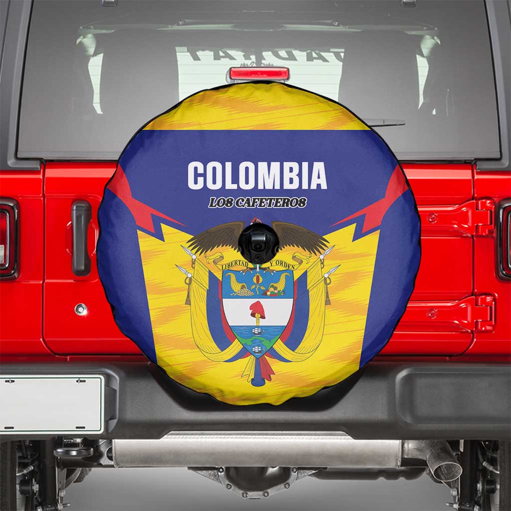 Football Colombia Spare Tire Cover Los Cafeteros Go Champions