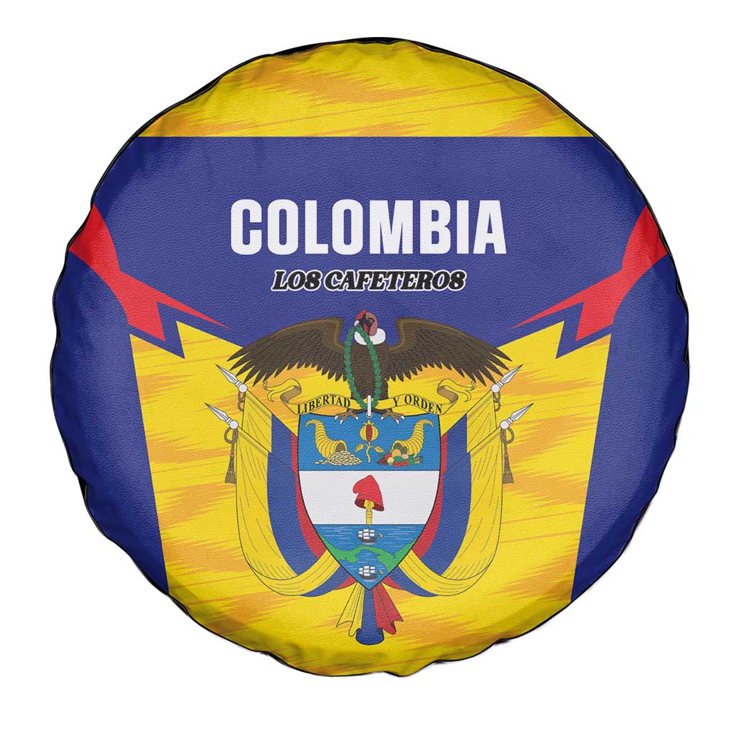 Football Colombia Spare Tire Cover Los Cafeteros Go Champions