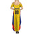Custom Football Colombia Summer Maxi Dress Los Cafeteros Go Champions