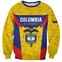Custom Football Colombia Sweatshirt Los Cafeteros Go Champions