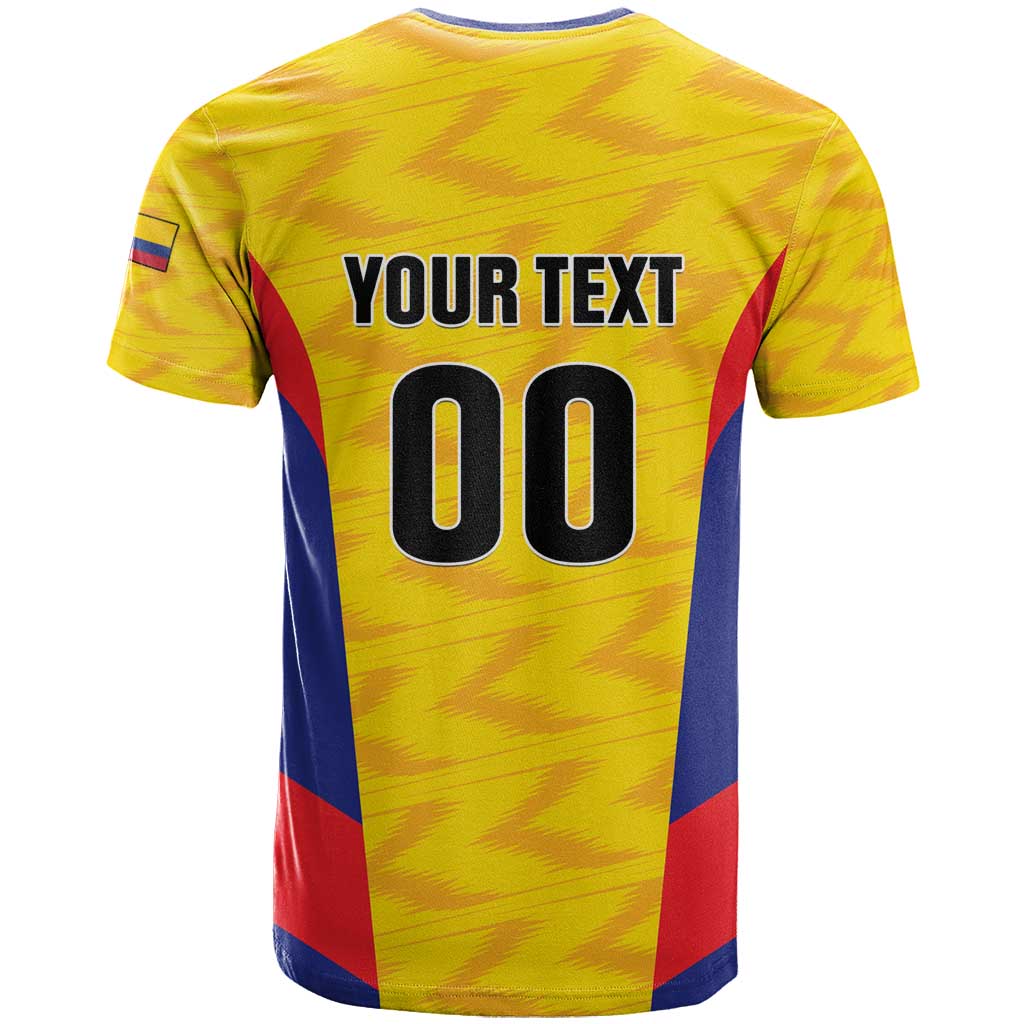 Custom Football Colombia T Shirt Los Cafeteros Go Champions