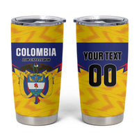 Custom Football Colombia Tumbler Cup Los Cafeteros Go Champions