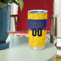 Custom Football Colombia Tumbler Cup Los Cafeteros Go Champions
