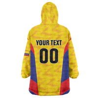 Custom Football Colombia Wearable Blanket Hoodie Los Cafeteros Go Champions