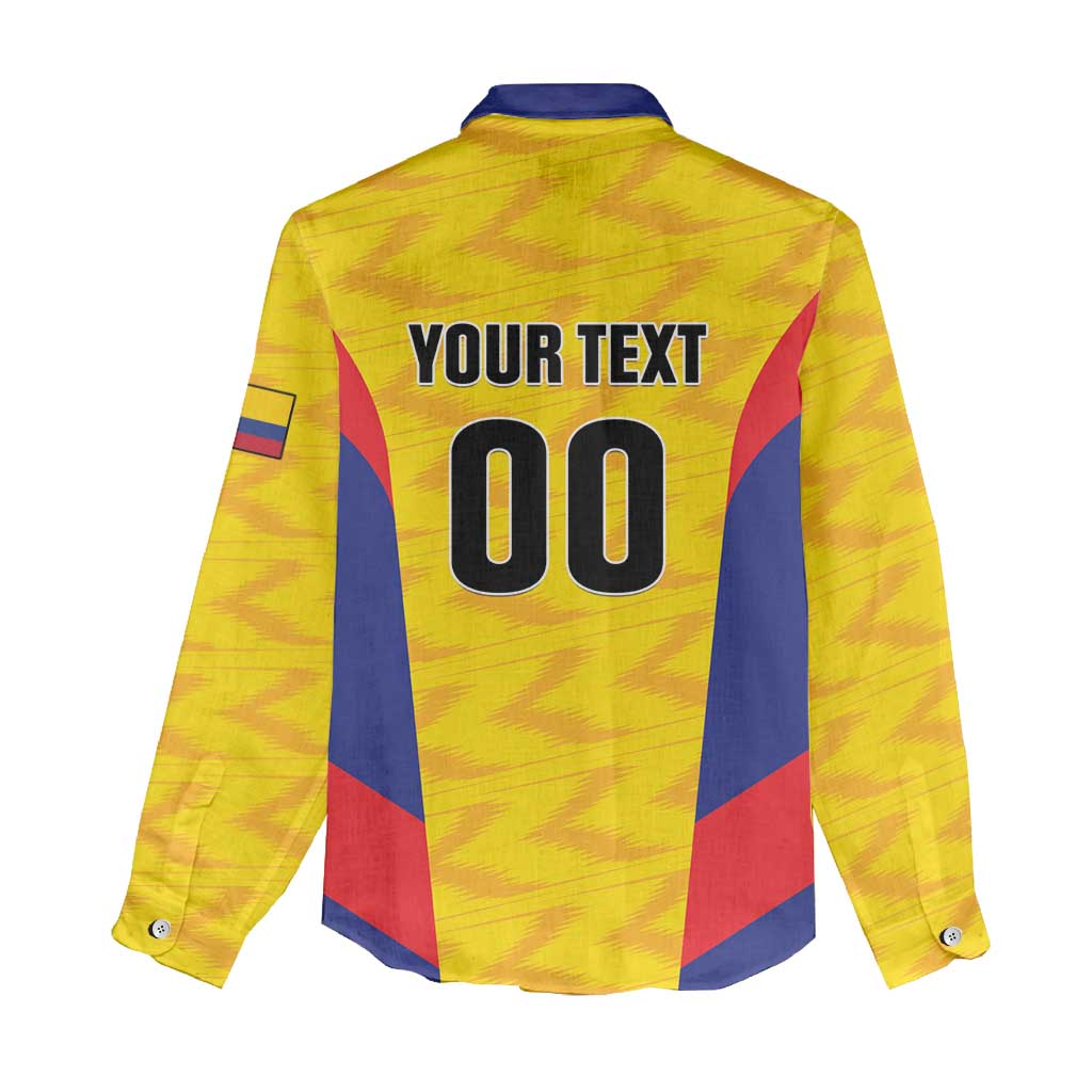 Custom Football Colombia Women Casual Shirt Los Cafeteros Go Champions