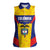 Custom Football Colombia Women Sleeveless Polo Shirt Los Cafeteros Go Champions
