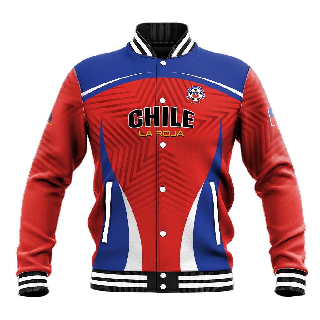 Custom Football Chile Football Baseball Jacket La Roja Go Champions