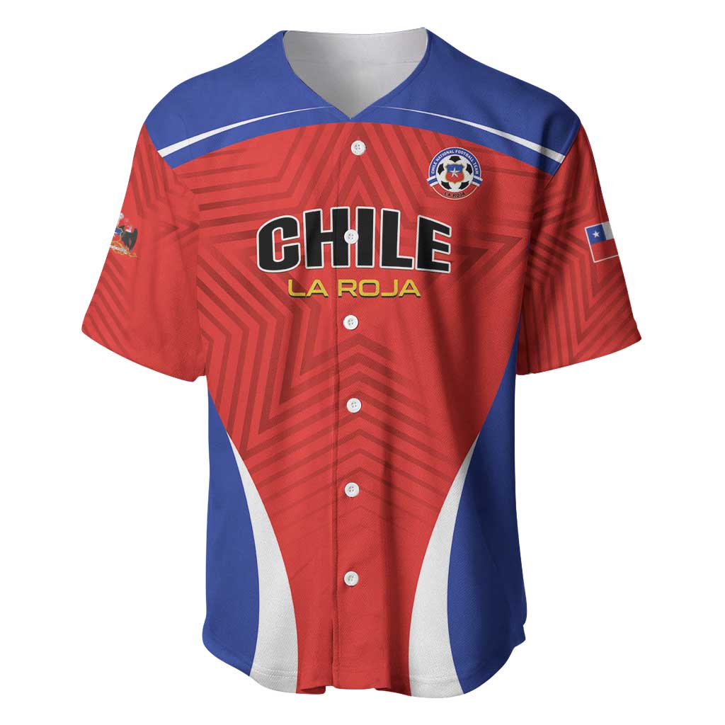 Custom Football Chile Football Baseball Jersey La Roja Go Champions