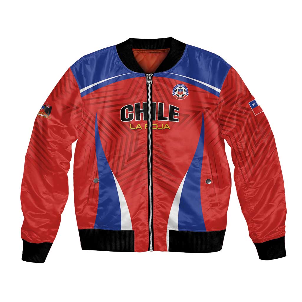 Custom Football Chile Football Bomber Jacket La Roja Go Champions