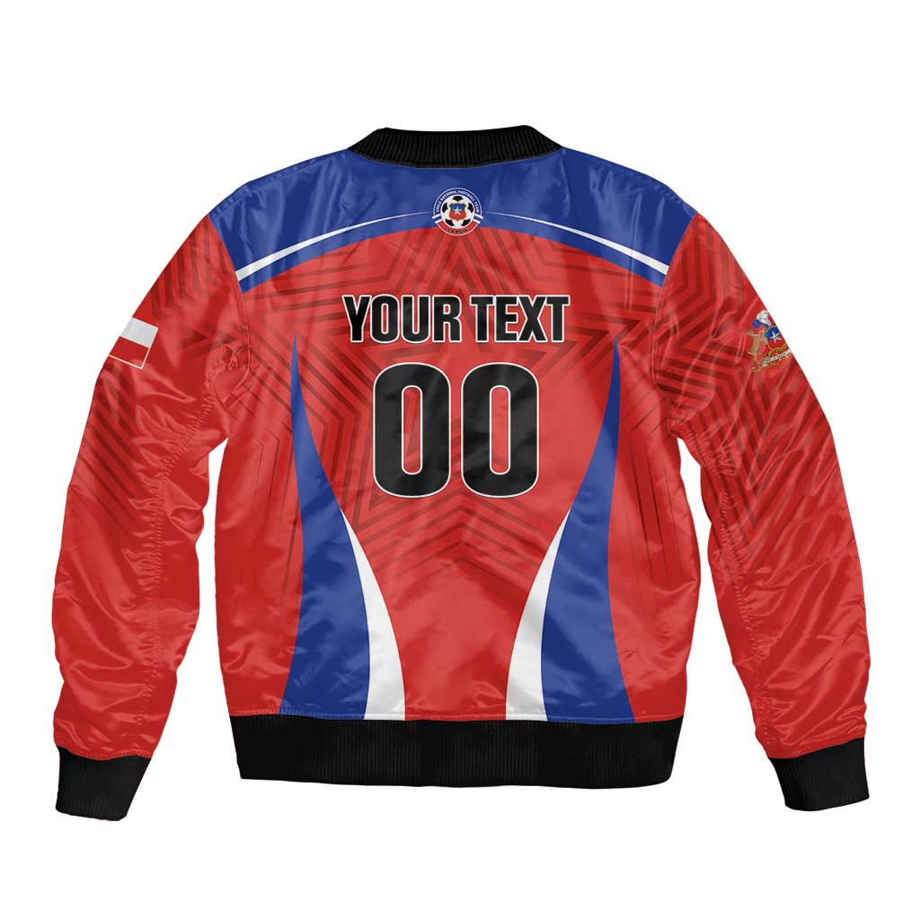 Custom Football Chile Football Bomber Jacket La Roja Go Champions