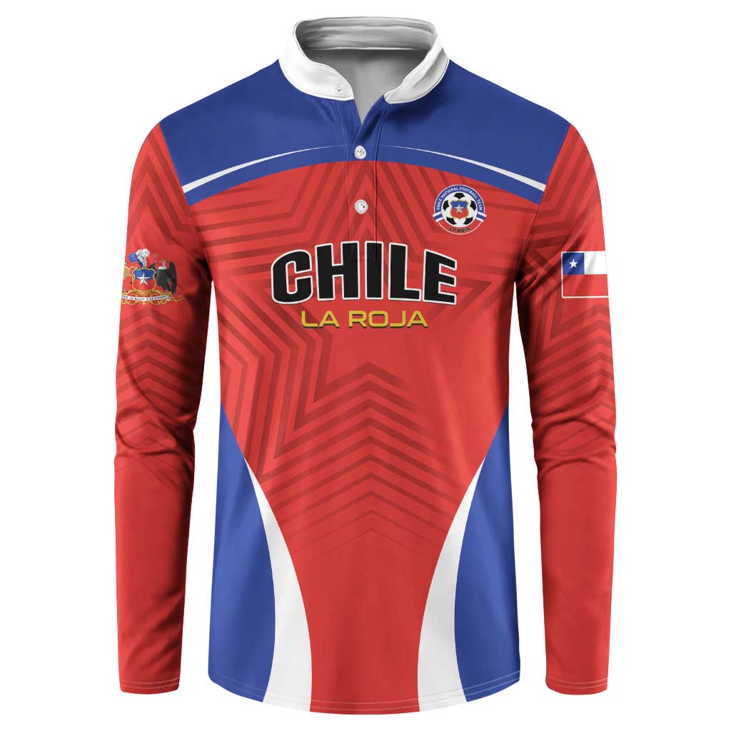 Custom Football Chile Football Button Sweatshirt La Roja Go Champions