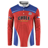 Custom Football Chile Football Button Sweatshirt La Roja Go Champions
