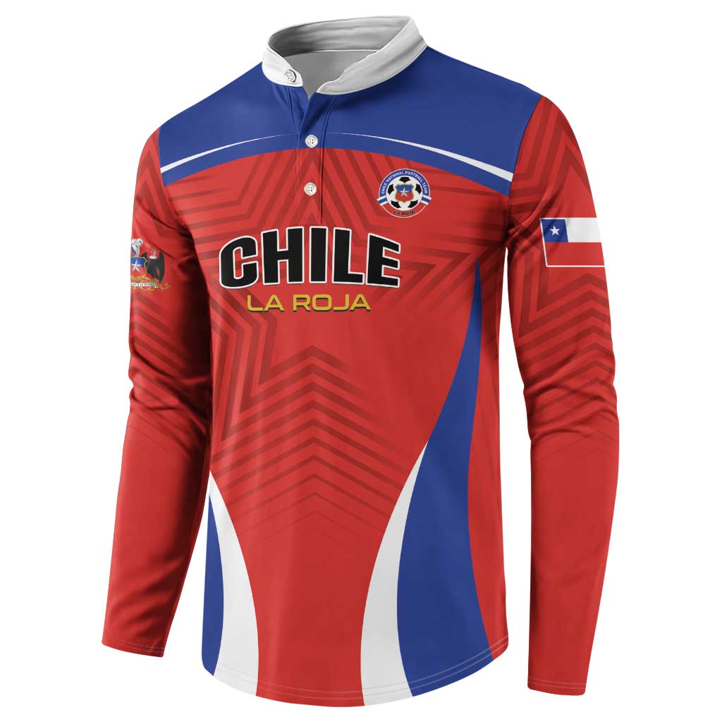 Custom Football Chile Football Button Sweatshirt La Roja Go Champions