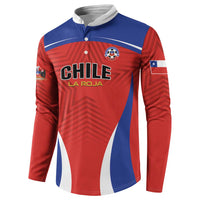Custom Football Chile Football Button Sweatshirt La Roja Go Champions