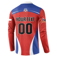 Custom Football Chile Football Button Sweatshirt La Roja Go Champions
