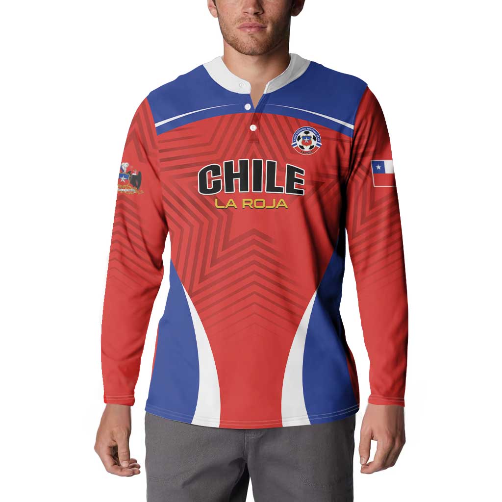 Custom Football Chile Football Button Sweatshirt La Roja Go Champions