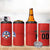 Custom Football Chile Football 4 in 1 Can Cooler Tumbler La Roja Go Champions