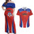 Custom Football Chile Football Couples Matching Off Shoulder Maxi Dress and Hawaiian Shirt La Roja Go Champions