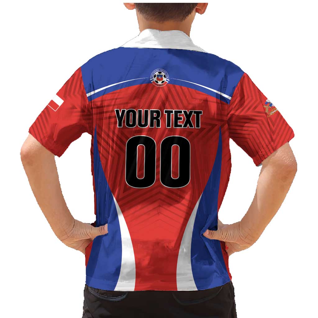 Custom Football Chile Football Family Matching Mermaid Dress and Hawaiian Shirt La Roja Go Champions